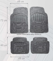 KOBERCE do auta gumové, Univerzální Gumové