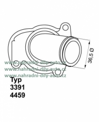 termostat, WH 4459.92D, OPEL ASTRA H [04-] 