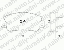 Brzdové desky Přední TRW , GDB297, FIAT PANDA 