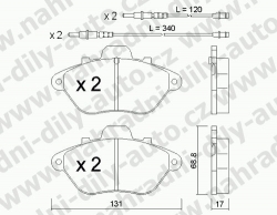 Brzdové desky Zadní TRW, GDB956, RENAULT CLIO II