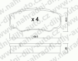 Brzdové desky Zadní TRW, GDB1521, FIAT DUCATO Maxi