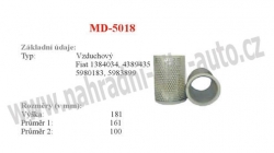 vzduchový filtr, MD-5018, FIAT DUCATO 07/82-