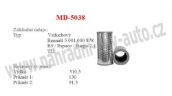 vzduchový filtr, MD-5038, JEEP CHEROKEE 10/80-09/86