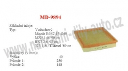 vzduchový filtr, MD-9894, MAZDA 323 IV C (BG)  06/89-10/94