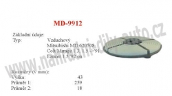 vzduchový filtr, MD-9912, MITSUBISHI LANCER IV (C6_A- C7_A)  04/88-05/94