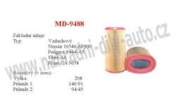 vzduchový filtr, MD-9488, NISSAN MICRA (K11)  08/92-09/03