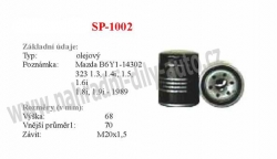 olejový filtr, SP-1002, KIA CARENS I 11/00-07/02