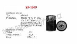 olejový filtr, SP-1009, MAZDA 626 III (GD)  06/87-05/92