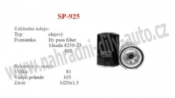 olejový filtr, SP-925, MAZDA E 2000-2200 (SR2)  01/84-