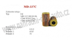 olejový filtr, MD-337C_MEY, MERCEDES C-CLASS (CL203)  03/01-