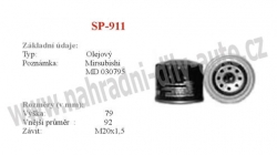 olejový filtr, SP-911, MITSUBISHI COLT III 04/88-05/92