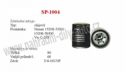 olejový filtr, SP-1004, NISSAN MICRA (K11)  08/92-09/03