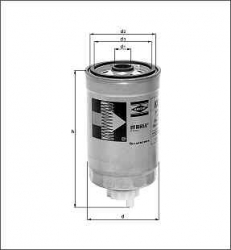 palivový filtr, DNW-1909, FIAT MULTIPLA (186)  04/99-