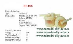 palivový filtr, FF-005, MAZDA 121 I (DA)  10/87-10/90