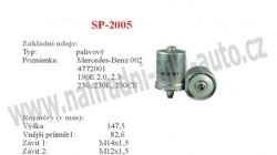 palivový filtr, SP-2005, MERCEDES E-CLASS (C124)  06/93-06/97