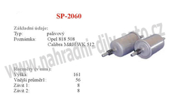 palivový filtr, SP-2060, OPEL ASTRA G  02/98-10/05