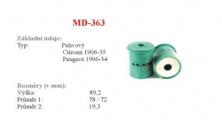 palivový filtr, MD-363, PEUGEOT 806 (221)  06/94-08/02