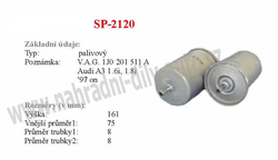 palivový filtr, SP-2120, SEAT TOLEDO II (1M2)  04/99-05/06