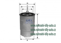 Palivový filtr MANN-FILTER, WK 842, AUDI A4 (8D-B5) 01/95-09/01