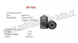 Palivový filtr MANN-FILTER, WK 842/2, PEUGEOT 106 II 04/96-