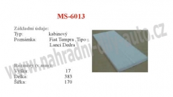 kabinový (pylový) filtr, MS-6013, FIAT TIPO  07/87-04/95 