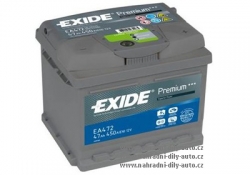 Autobaterie Exide Premium 12V, 47Ah, 450A, EA472