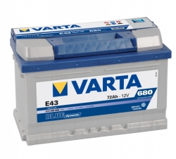 Autobaterie Varta Blue Dynamic 12V, 72Ah, 680A, E43