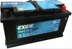 Autobaterie Exide Start-Stop AGM, 12V, 95Ah, 850A, EK950