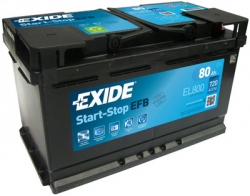 Autobaterie Exide Start-Stop EFB, 12V, 80Ah, 720A, EL800