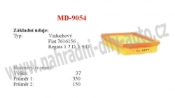 vzduchový filtr, MD-9054, FIAT TIPO  07/87-04/95 