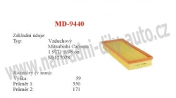 vzduchový filtr, MD-9440, MITSUBISHI CARISMA (DA_)  09/96-06/06